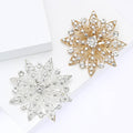 Alloy Rhinestone Flower Brooch For Women Suit And Shawl view 1