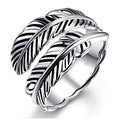 Vintage Brown Palm Leaf Banana Leaf Ring For Women, Retro Adjustable Open Fashion Jewelry view 1