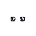 Cute Colorful Square Sugar Acrylic Stud Earrings For Women Light Luxury Random Print Sweet Earrings view 5