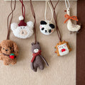 Cute Plush Panda Bear Sweater Necklace For Women Animal Charm Bag Accessory Fashion Jewelry view 3