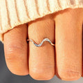 Minimalist Geometric Line Ring For Women, Classic Daily Fashion Elegant Finger Jewelry view 1
