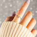 Minimalist Geometric Line Ring For Women, Classic Daily Fashion Elegant Finger Jewelry view 3