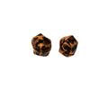 Vintage Leopard Print Acrylic Rose Flower Studs For Women Elegant Maillard Luxury Statement Earrings view 5