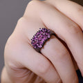 Metal Geometric Floral Ring For Women Sweet Cool Personality Fashion Jewelry view 3