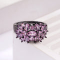 Metal Geometric Floral Ring For Women Sweet Cool Personality Fashion Jewelry view 5