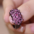 Metal Geometric Floral Ring For Women Sweet Cool Personality Fashion Jewelry view 1