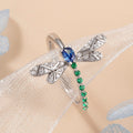 Dragonfly Animal Insect Cubic Zirconia Colorful Ring For Women Cute Realistic Fashion Jewelry view 5