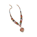 Light Luxury Copper Zircon Heart Pendant Necklace Earrings Jewelry Set view 5