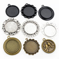25mm Gold Zinc Alloy Charm Pendant No.327488 for DIY Necklace Bracelet Jewelry Making view 1