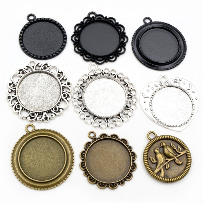 25mm Gold Zinc Alloy Charm Pendant No.327488 for DIY Necklace Bracelet Jewelry Making