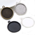 25mm Gold Zinc Alloy Charm Pendant No.327488 for DIY Necklace Bracelet Jewelry Making view 3