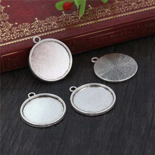 20mm Zinc Alloy Charm Pendant for DIY Necklace Bracelet Jewelry Making