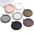 25mm Gold Zinc Alloy Charm Pendant No.406389 for DIY Necklace Bracelet Jewelry Making view 3