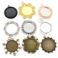 25mm Gold Zinc Alloy Charm Pendant No.406389 for DIY Necklace Bracelet Jewelry Making view 5