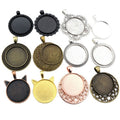 25mm Gold Zinc Alloy Charm Pendant No.566344 for DIY Necklace Bracelet Jewelry Making view 5