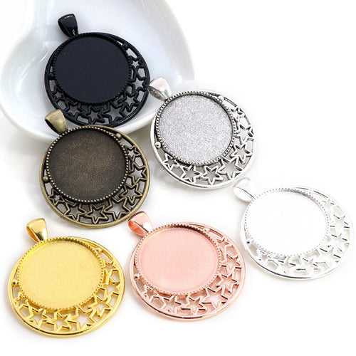 25mm Gold Zinc Alloy Charm Pendant No.566344 for DIY Necklace Bracelet Jewelry Making