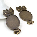 30x40mm Gold Zinc Alloy Charm Pendant No.684054 for DIY Necklace Bracelet Jewelry Making view 2