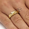 Glossy Micro Pave Zircon Texture Ring For Women, Luxury Style Designer Finger Jewelry view 4