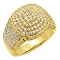 Sparkling Heavy Metal Geometric Women's Ring With Half Circle Zircon Inlay, Luxury Fashion Jewelry view 5