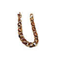 Maillard Leopard Print Acrylic Oval Interlocking Earrings Necklace Bracelet Jewelry Set view 5