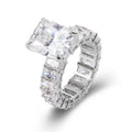 Statement Geometric Square Ring For Women Banquet Dress Matching Light Luxury Jewelry view 5