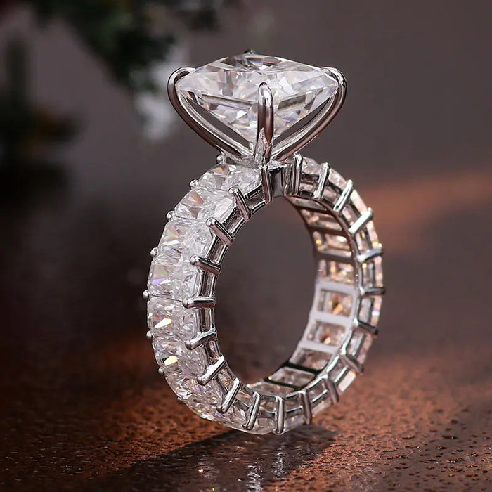 Statement Geometric Square Ring For Women Banquet Dress Matching Light Luxury Jewelry