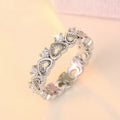 Simple Heart Arrangement Ring For Women, Sweet Delicate Zircon Daily Wear Jewelry view 1