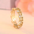 Simple Heart Arrangement Ring For Women, Sweet Delicate Zircon Daily Wear Jewelry view 2