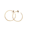 Minimalist Round Copper Clip-on Earrings Geometric Hoop Style Fashion Luxury Ear Jewelry view 5