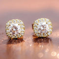 New Light Luxury Minimalist Geometric Zircon Earrings For Women Classic Daily Fashion Jewelry view 1