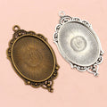 30x40mm 10g Zinc Alloy Charm Pendant No.775938 for DIY Necklace Bracelet Jewelry Making view 4