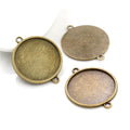 25mm Zinc Alloy Charm Pendant No.454616 for DIY Necklace Bracelet Jewelry Making view 3