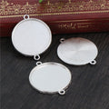 25mm Zinc Alloy Charm Pendant No.454616 for DIY Necklace Bracelet Jewelry Making view 2