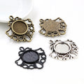 12mm Gold Zinc Alloy Charm Pendant No.018174 for DIY Necklace Bracelet Jewelry Making view 2