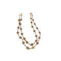 French Light Luxury Copper Rhombus Necklace Bracelet Earring Jewelry Set For Women view 5
