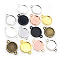 8mm Gold Zinc Alloy Charm Pendant for DIY Necklace Bracelet Jewelry Making view 1