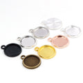 8mm Gold Zinc Alloy Charm Pendant for DIY Necklace Bracelet Jewelry Making view 3
