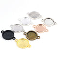 8mm Gold Zinc Alloy Charm Pendant for DIY Necklace Bracelet Jewelry Making view 2