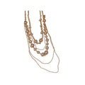 French Light Luxury Multi Layer Faux Pearl Sweater Necklace Alloy Round Geometric Fashion Jewelry view 5