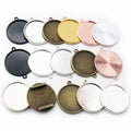 25mm Gold Zinc Alloy Charm Pendant for DIY Necklace Bracelet Jewelry Making view 1