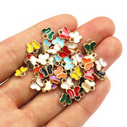 8x8.5mm 0.4g Gold Zinc Alloy Charm Pendant for DIY Necklace Bracelet Jewelry Making