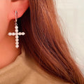 Luxury Korean Style Round Zircon Drop Earrings For Women, Fashion Daily Design Jewelry view 2