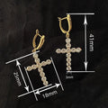 Luxury Korean Style Round Zircon Drop Earrings For Women, Fashion Daily Design Jewelry view 4
