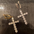 Luxury Korean Style Round Zircon Drop Earrings For Women, Fashion Daily Design Jewelry view 3