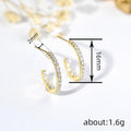 European Korean Commuter Full Zircon Hoop Earrings For Women, Simple Ring Design Daily Jewelry view 4
