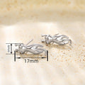 Korean Style Cute Stretching Cat Stud Earrings For Women, Animal Daily Fashion Jewelry view 4