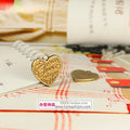 22mm Alloy Letter Heart Charm Pendant