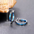 Simple Metal Plated Earrings For Women, Faux Moonstone Geometric Daily Fashion Accessories view 4