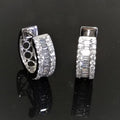 Classic Minimalist Geometric Zircon Inlaid Earrings For Women, Fashion Elegant Ear Jewelry view 5