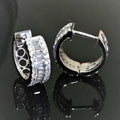 Classic Minimalist Geometric Zircon Inlaid Earrings For Women, Fashion Elegant Ear Jewelry view 2